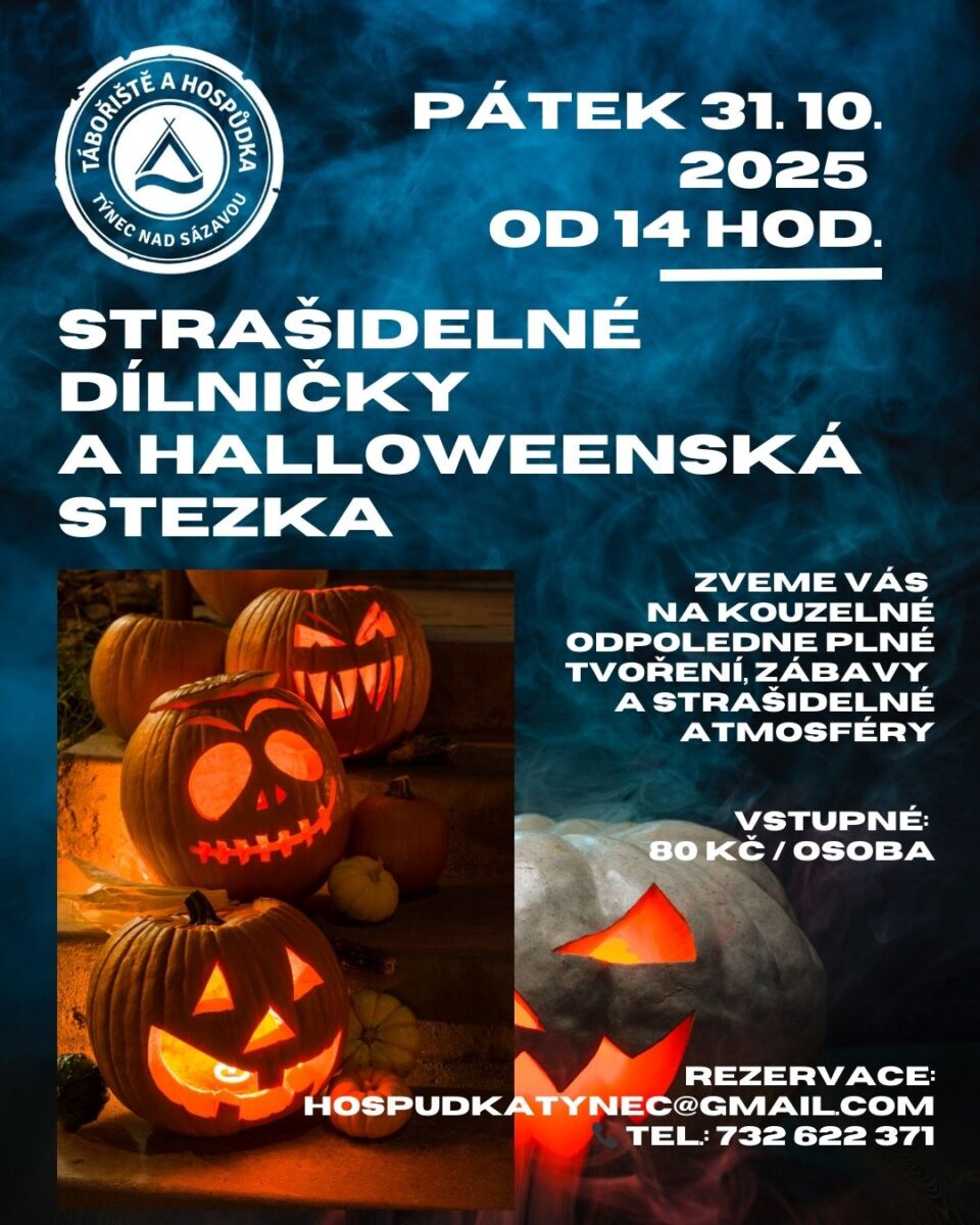 halloweenská stezka v týnci nad Sázavou