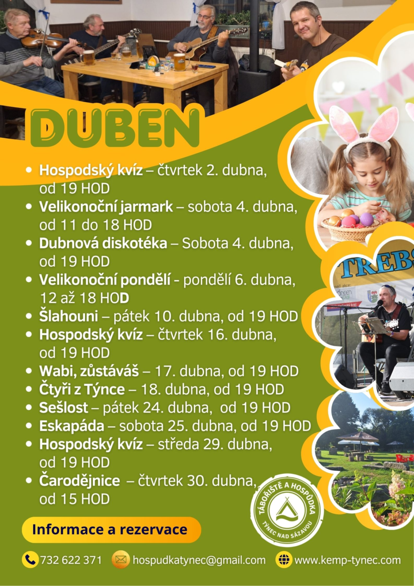 restaurace týnec akce